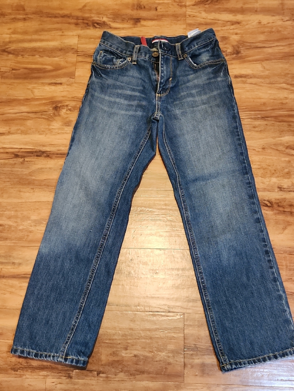 Tommy Hilfiger Boys Blue Straight-Leg Denim Jeans
